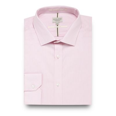 Big and tall pink twill regular fit shirt